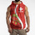 Personalised Switzerland Tennis Sleeveless Hoodie Swiss Born To Play - Wonder Print Shop
