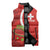 Personalised Switzerland Tennis Sleeveless Puffer Jacket Swiss Born To Play - Wonder Print Shop