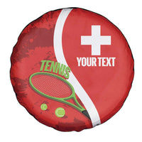 Personalised Switzerland Tennis Spare Tire Cover Swiss Born To Play - Wonder Print Shop