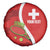 Personalised Switzerland Tennis Spare Tire Cover Swiss Born To Play - Wonder Print Shop