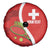 Personalised Switzerland Tennis Spare Tire Cover Swiss Born To Play - Wonder Print Shop