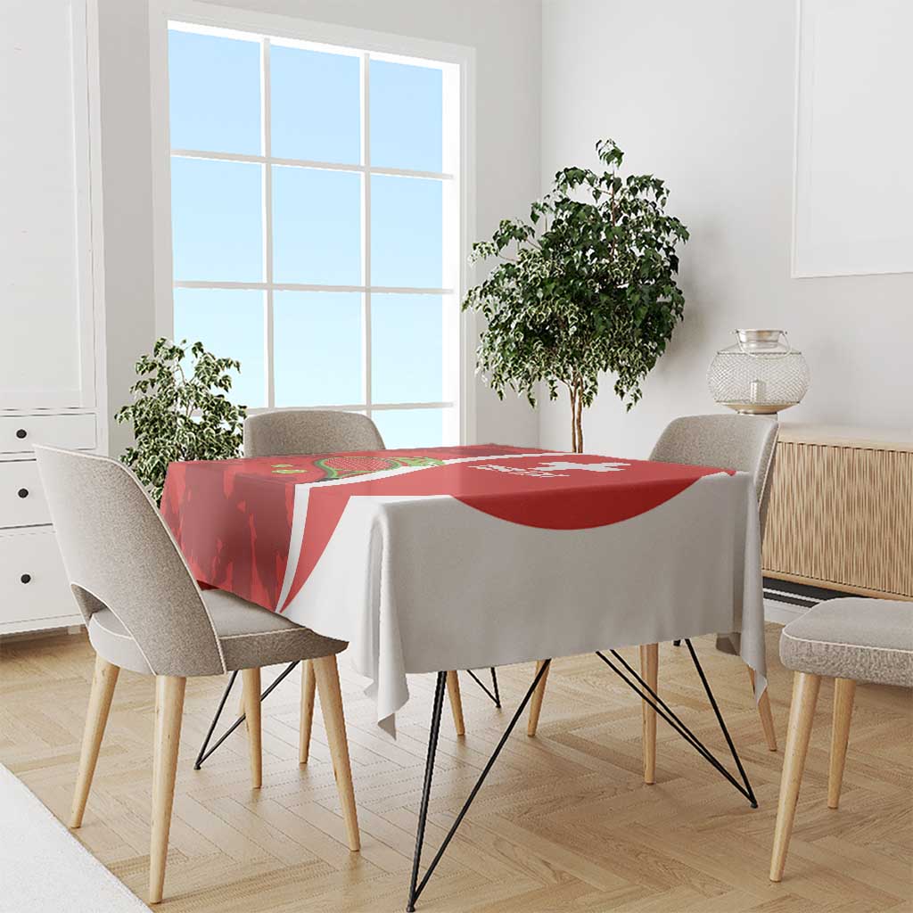 Personalised Switzerland Tennis Tablecloth Swiss Born To Play - Wonder Print Shop