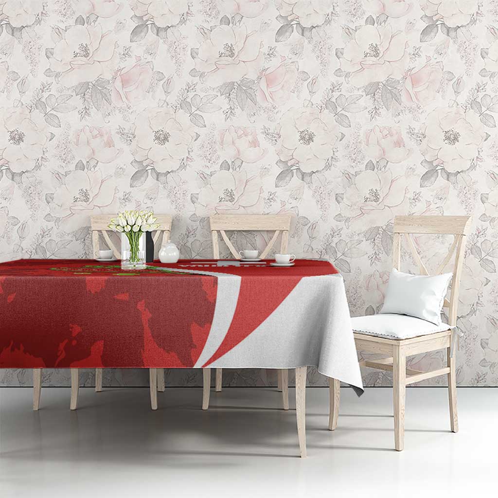 Personalised Switzerland Tennis Tablecloth Swiss Born To Play - Wonder Print Shop