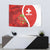 Personalised Switzerland Tennis Tapestry Swiss Born To Play - Wonder Print Shop