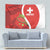 Personalised Switzerland Tennis Tapestry Swiss Born To Play - Wonder Print Shop