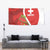 Personalised Switzerland Tennis Tapestry Swiss Born To Play - Wonder Print Shop