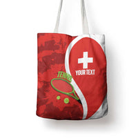 Personalised Switzerland Tennis Tote Bag Swiss Born To Play - Wonder Print Shop