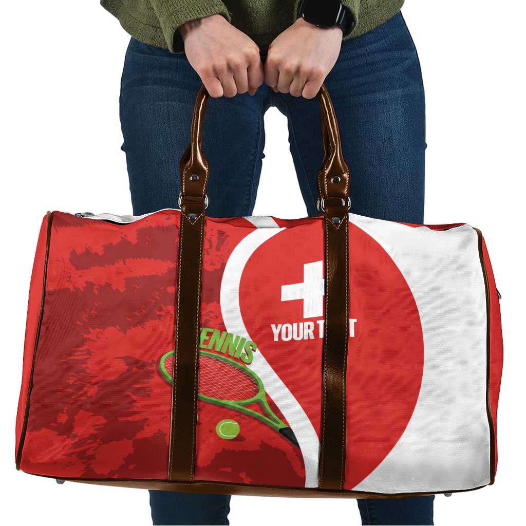 Personalised Switzerland Tennis Travel Bag Swiss Born To Play - Wonder Print Shop