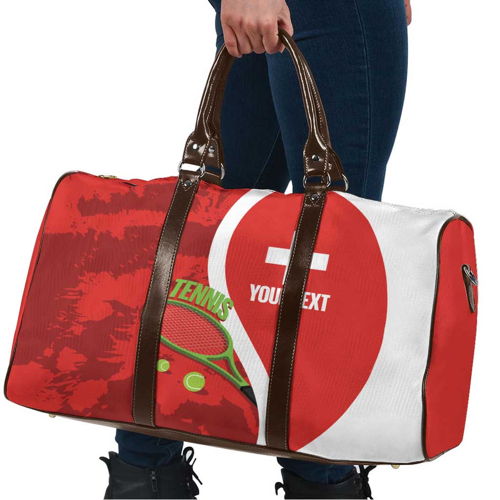 Personalised Switzerland Tennis Travel Bag Swiss Born To Play - Wonder Print Shop