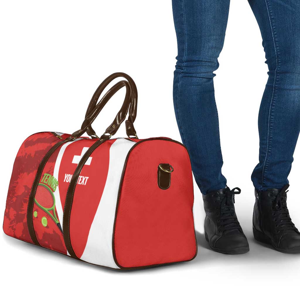 Personalised Switzerland Tennis Travel Bag Swiss Born To Play - Wonder Print Shop