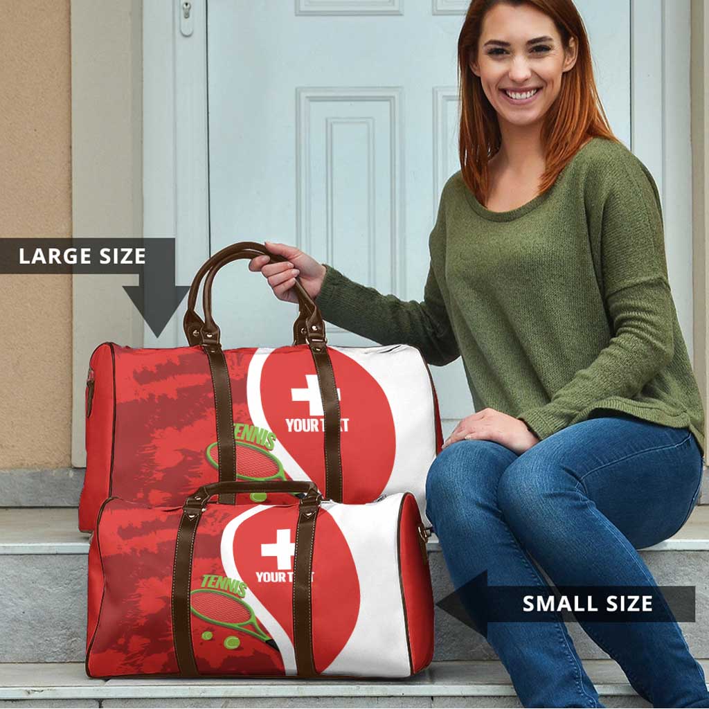 Personalised Switzerland Tennis Travel Bag Swiss Born To Play - Wonder Print Shop