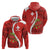 Personalised Switzerland Tennis Zip Hoodie Swiss Born To Play - Wonder Print Shop