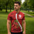Personalised Switzerland Tennis Zipper Polo Shirt Swiss Born To Play - Wonder Print Shop