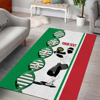 Personalised Italy Tennis Area Rug Its In My DNA - Wonder Print Shop