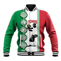 Personalised Italy Tennis Baseball Jacket Its In My DNA - Wonder Print Shop