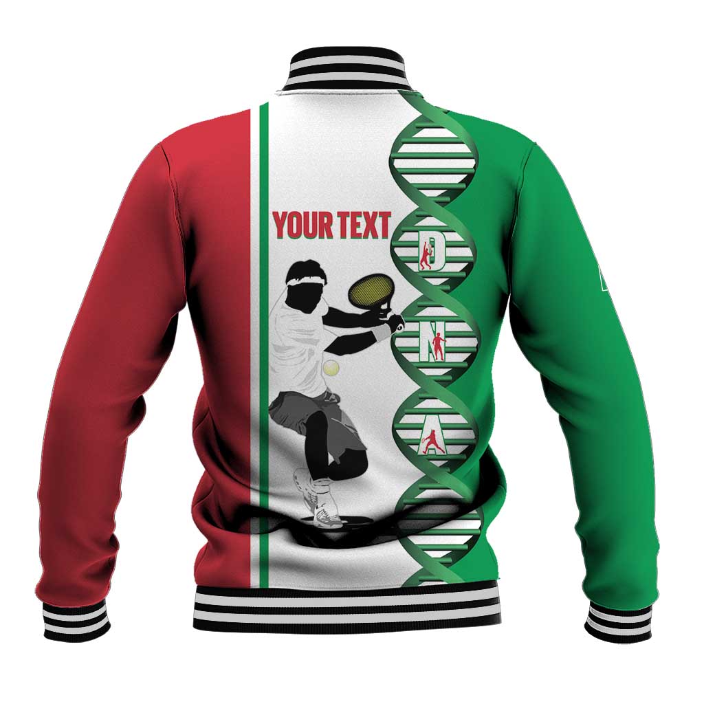 Personalised Italy Tennis Baseball Jacket Its In My DNA - Wonder Print Shop