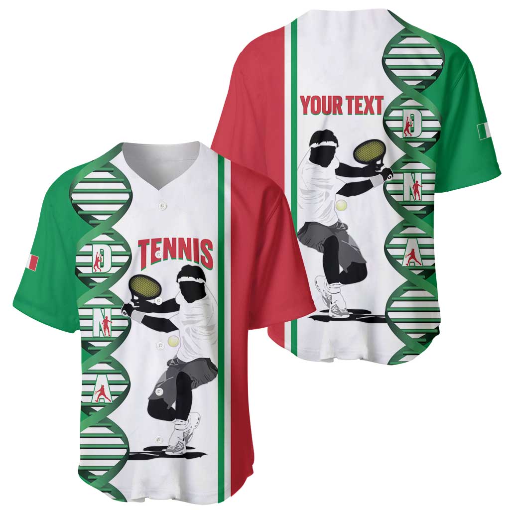 Personalised Italy Tennis Baseball Jersey Its In My DNA - Wonder Print Shop