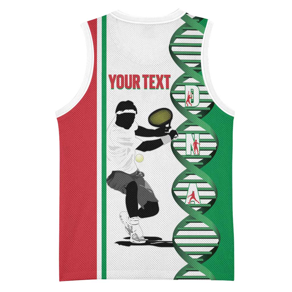 Personalised Italy Tennis Basketball Jersey Its In My DNA - Wonder Print Shop