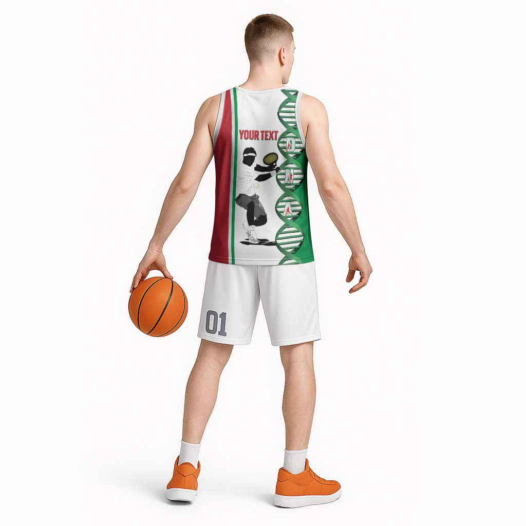 Personalised Italy Tennis Basketball Jersey Its In My DNA - Wonder Print Shop