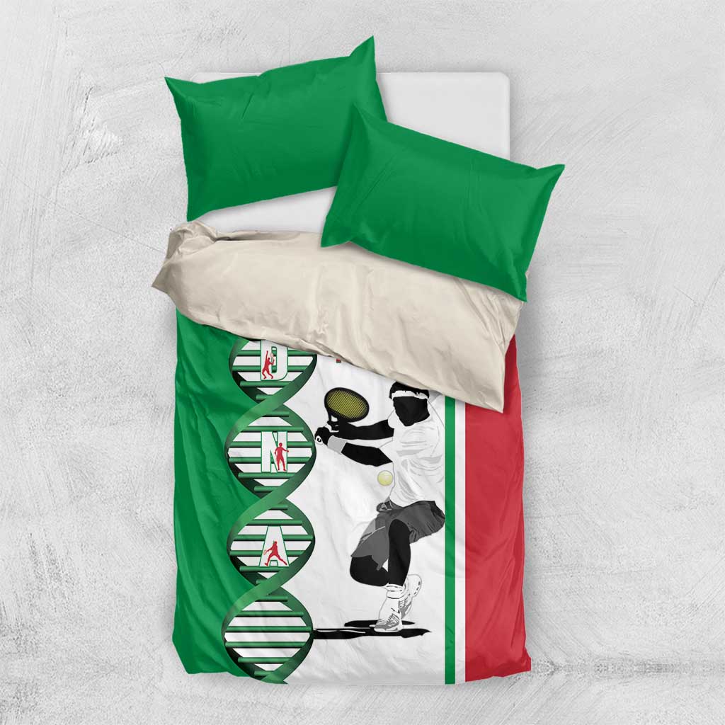 Personalised Italy Tennis Bedding Set Its In My DNA - Wonder Print Shop