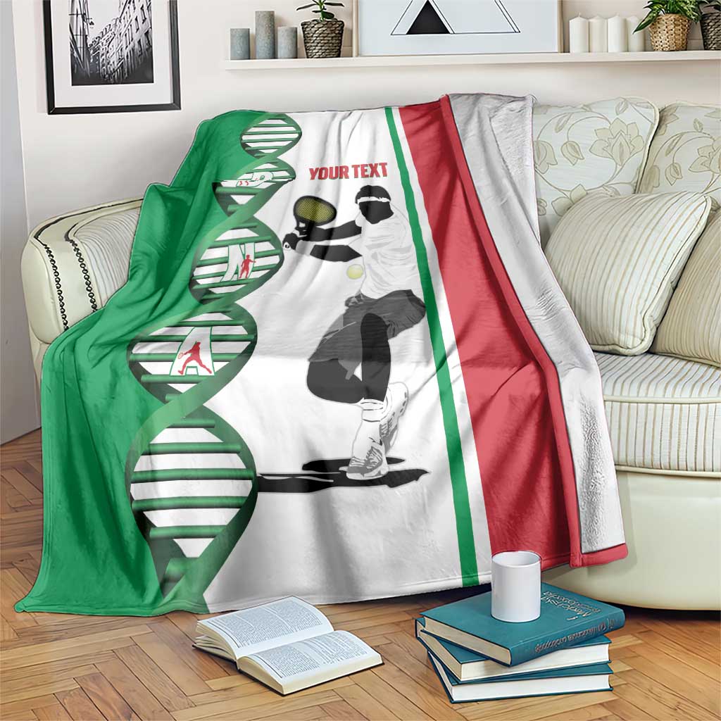Personalised Italy Tennis Blanket Its In My DNA - Wonder Print Shop