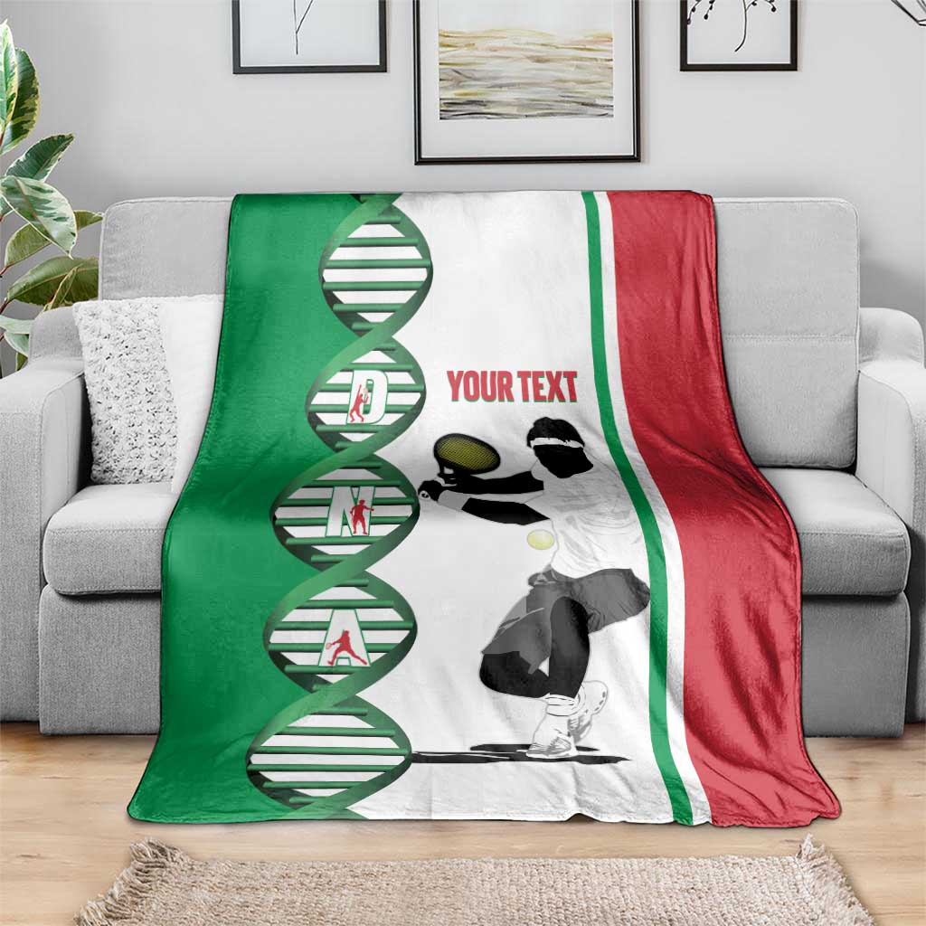Personalised Italy Tennis Blanket Its In My DNA - Wonder Print Shop