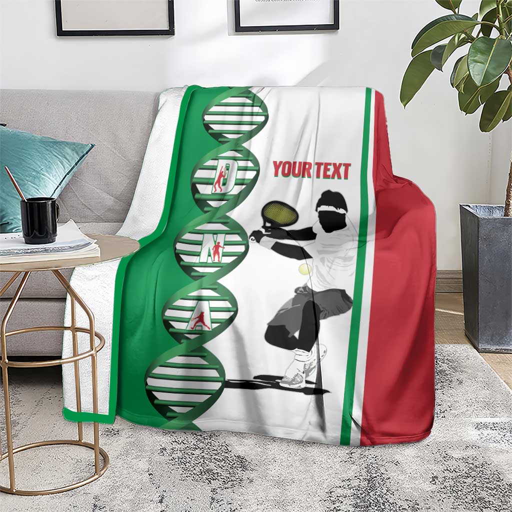 Personalised Italy Tennis Blanket Its In My DNA - Wonder Print Shop