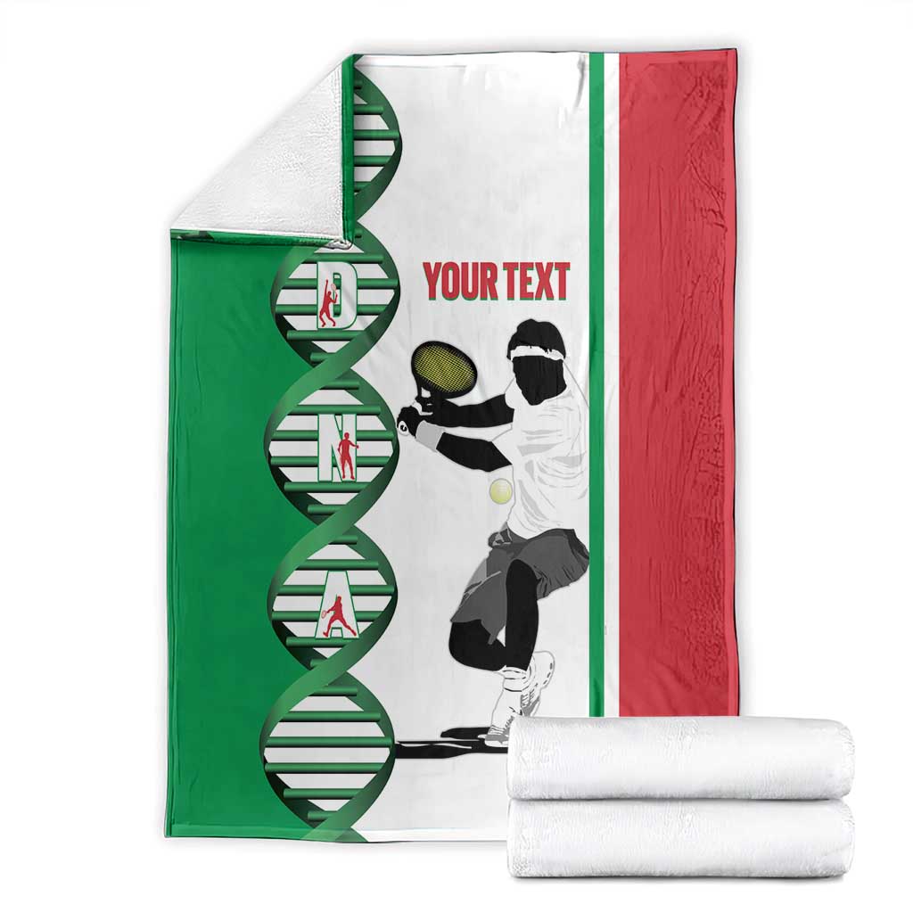 Personalised Italy Tennis Blanket Its In My DNA - Wonder Print Shop