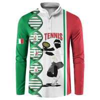 Personalised Italy Tennis Button Sweatshirt Its In My DNA - Wonder Print Shop