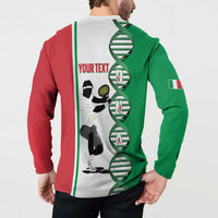 Personalised Italy Tennis Button Sweatshirt Its In My DNA - Wonder Print Shop