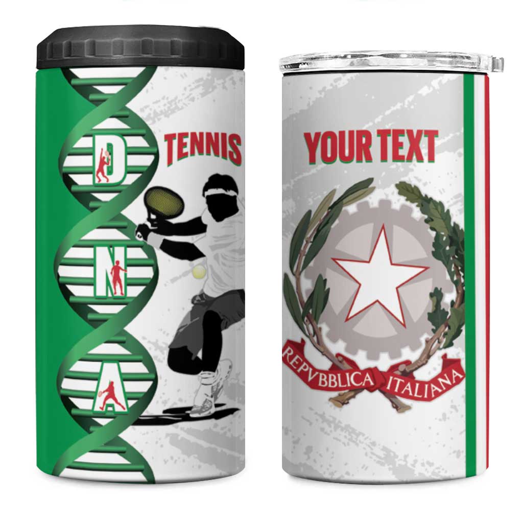 Personalised Italy Tennis 4 in 1 Can Cooler Tumbler Its In My DNA - Wonder Print Shop