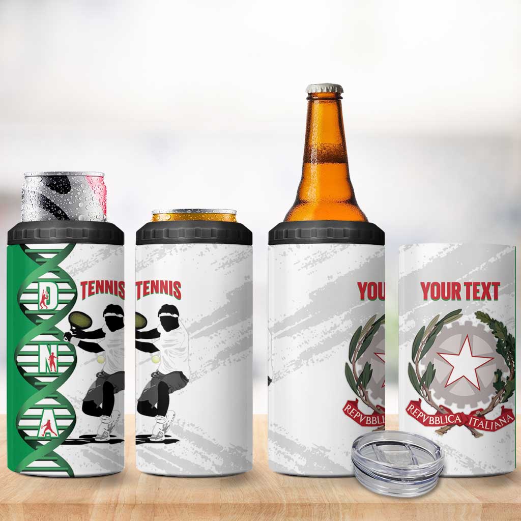 Personalised Italy Tennis 4 in 1 Can Cooler Tumbler Its In My DNA - Wonder Print Shop