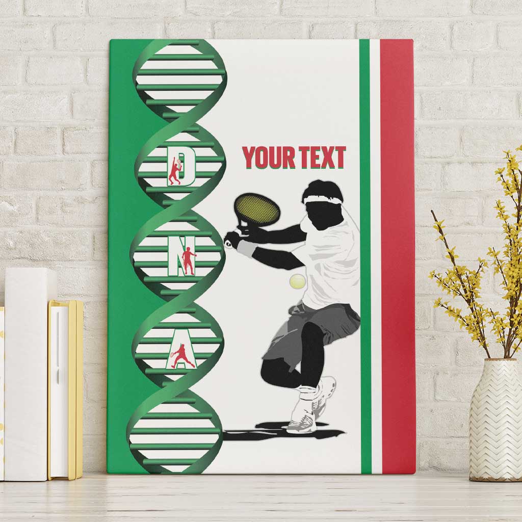 Personalised Italy Tennis Canvas Wall Art Its In My DNA - Wonder Print Shop