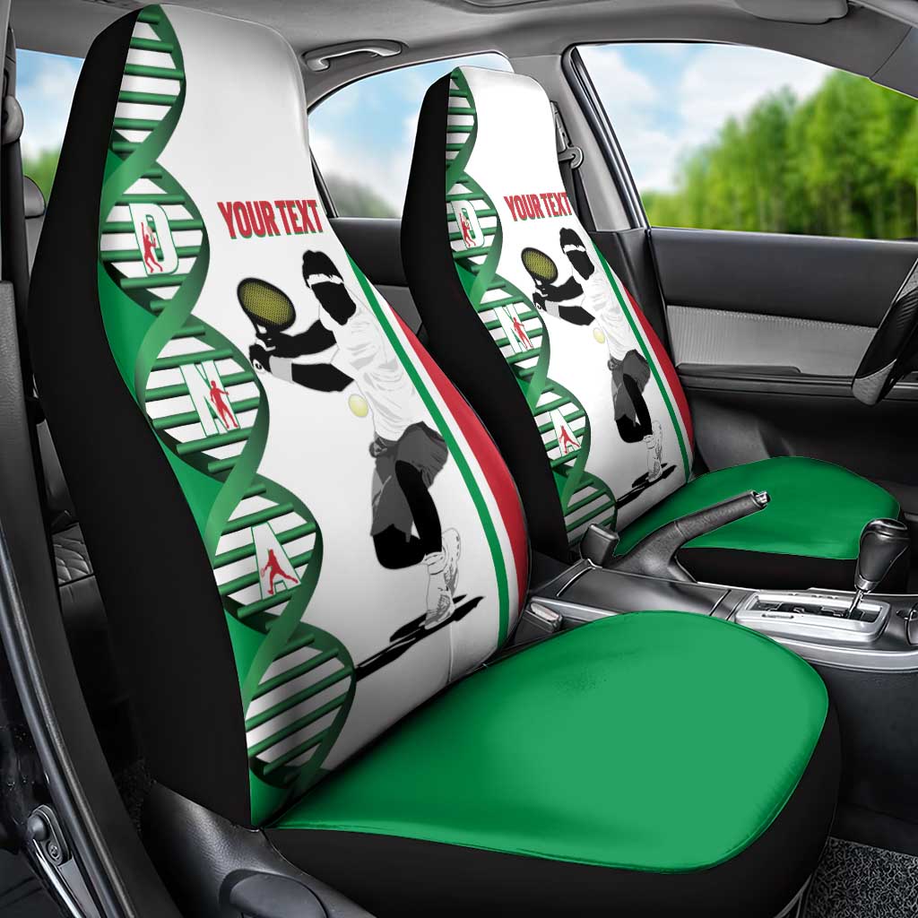 Personalised Italy Tennis Car Seat Cover Its In My DNA - Wonder Print Shop