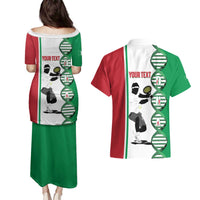 Personalised Italy Tennis Couples Matching Puletasi and Hawaiian Shirt Its In My DNA - Wonder Print Shop