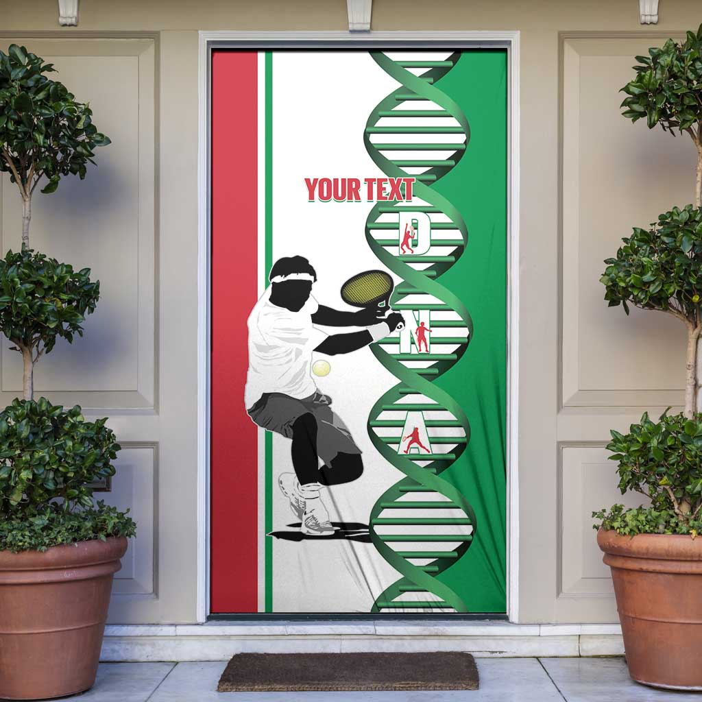 Personalised Italy Tennis Door Cover Its In My DNA - Wonder Print Shop