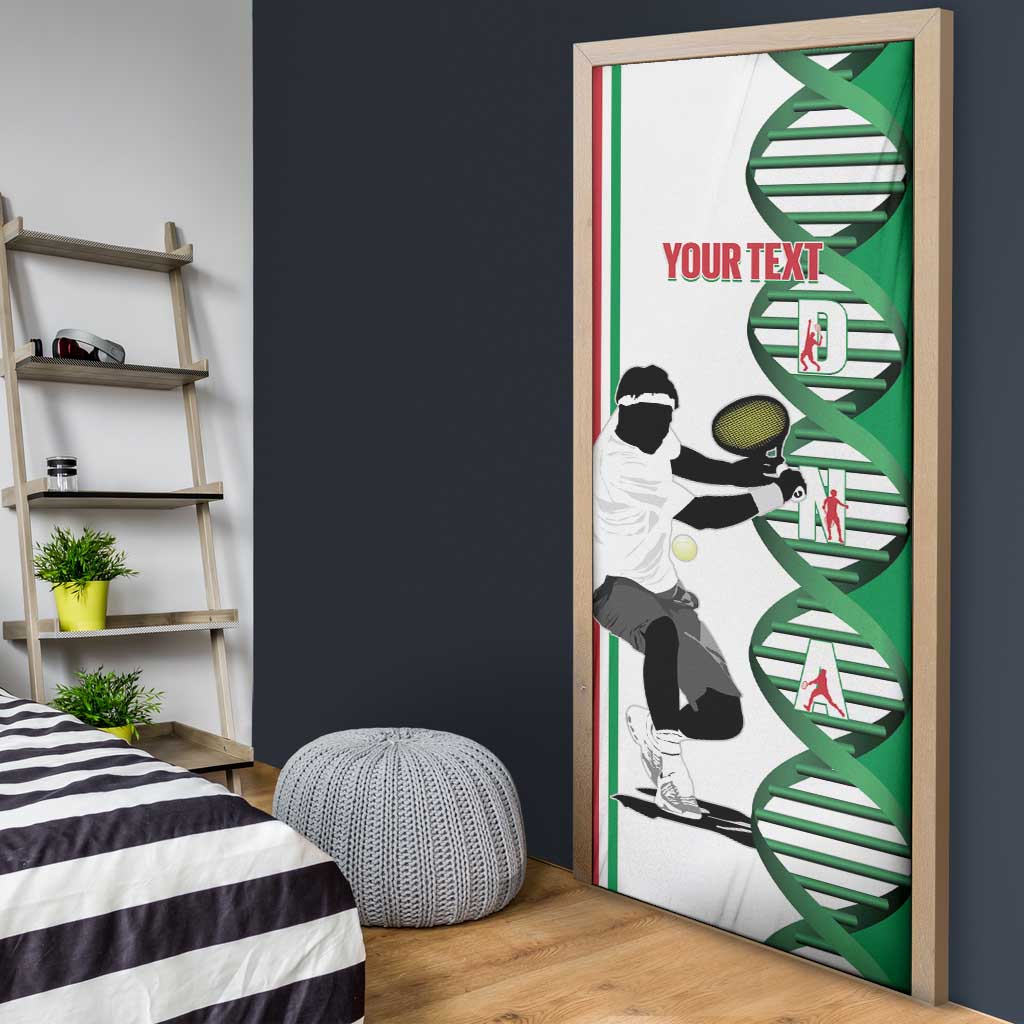 Personalised Italy Tennis Door Cover Its In My DNA - Wonder Print Shop