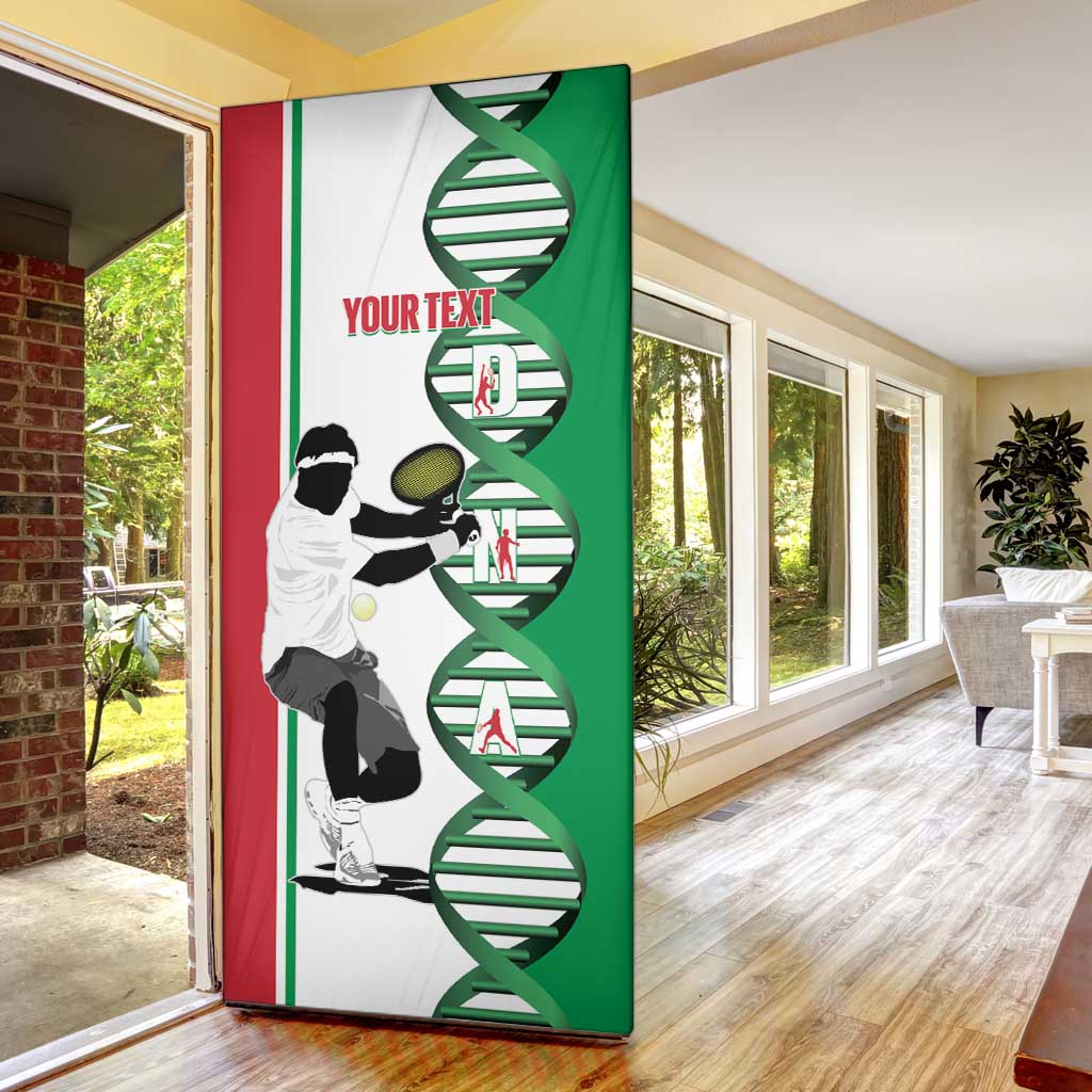 Personalised Italy Tennis Door Cover Its In My DNA - Wonder Print Shop