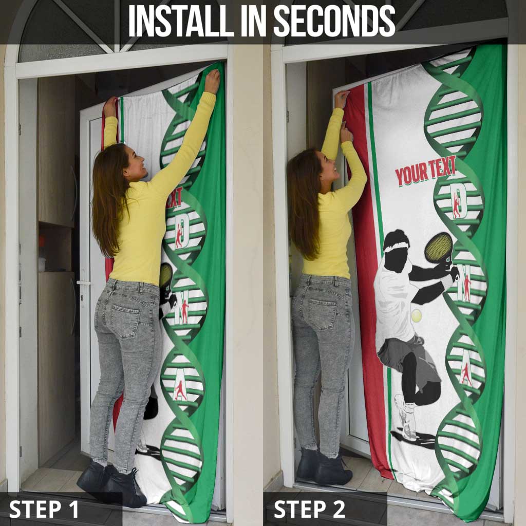 Personalised Italy Tennis Door Cover Its In My DNA - Wonder Print Shop