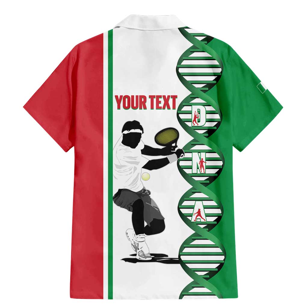 Personalised Italy Tennis Family Matching Mermaid Dress and Hawaiian Shirt Its In My DNA - Wonder Print Shop