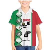 Personalised Italy Tennis Family Matching Mermaid Dress and Hawaiian Shirt Its In My DNA - Wonder Print Shop