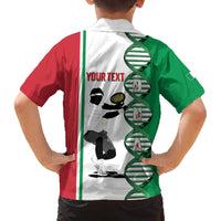 Personalised Italy Tennis Family Matching Off The Shoulder Long Sleeve Dress and Hawaiian Shirt Its In My DNA - Wonder Print Shop