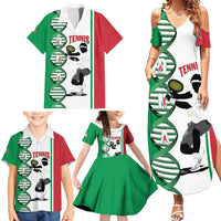 Personalised Italy Tennis Family Matching Summer Maxi Dress and Hawaiian Shirt Its In My DNA - Wonder Print Shop