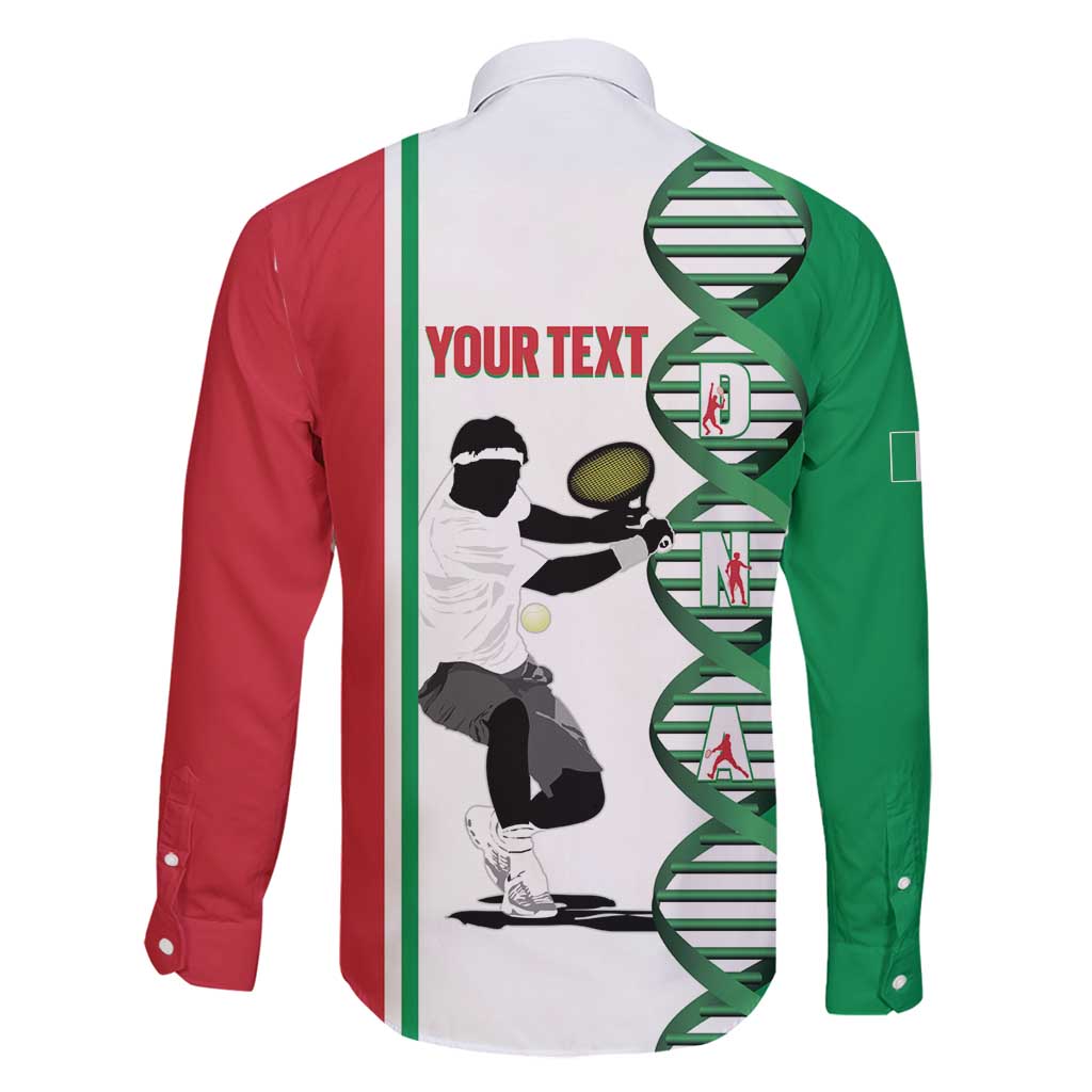 Personalised Italy Tennis Family Matching Summer Maxi Dress and Hawaiian Shirt Its In My DNA - Wonder Print Shop