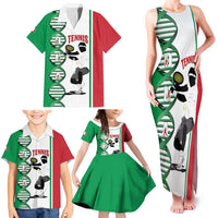 Personalised Italy Tennis Family Matching Tank Maxi Dress and Hawaiian Shirt Its In My DNA - Wonder Print Shop