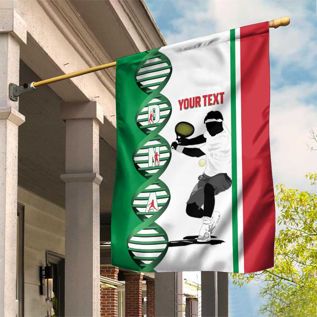 Personalised Italy Tennis Garden Flag Its In My DNA - Wonder Print Shop