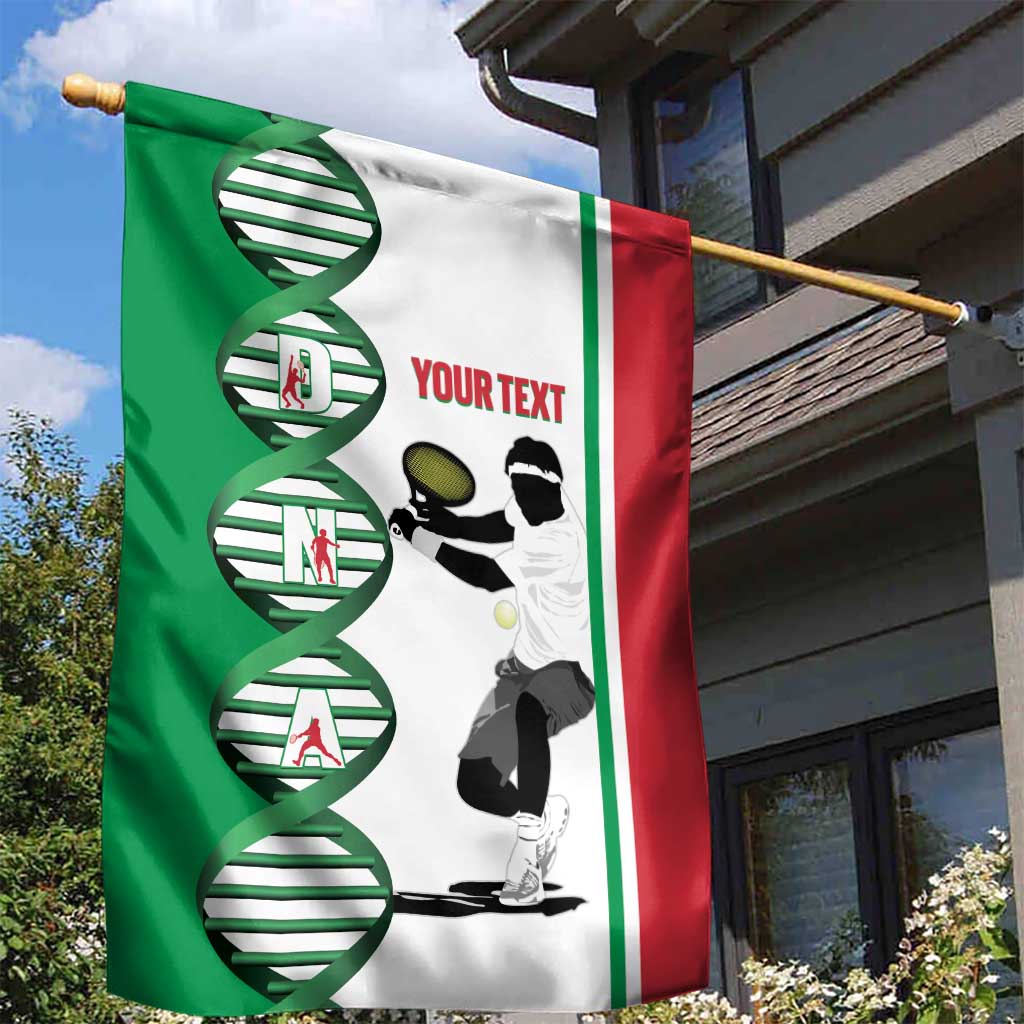 Personalised Italy Tennis Garden Flag Its In My DNA - Wonder Print Shop