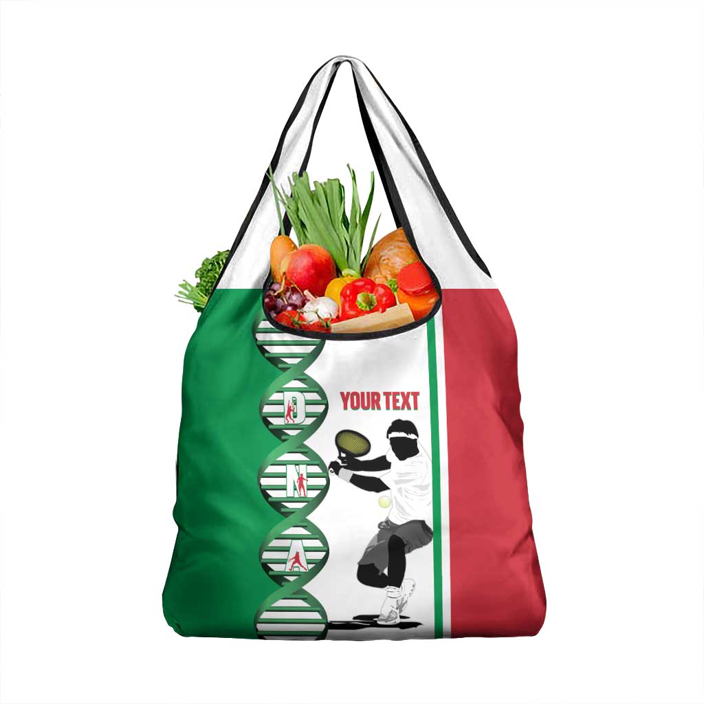 Personalised Italy Tennis Grocery Bag Its In My DNA - Wonder Print Shop