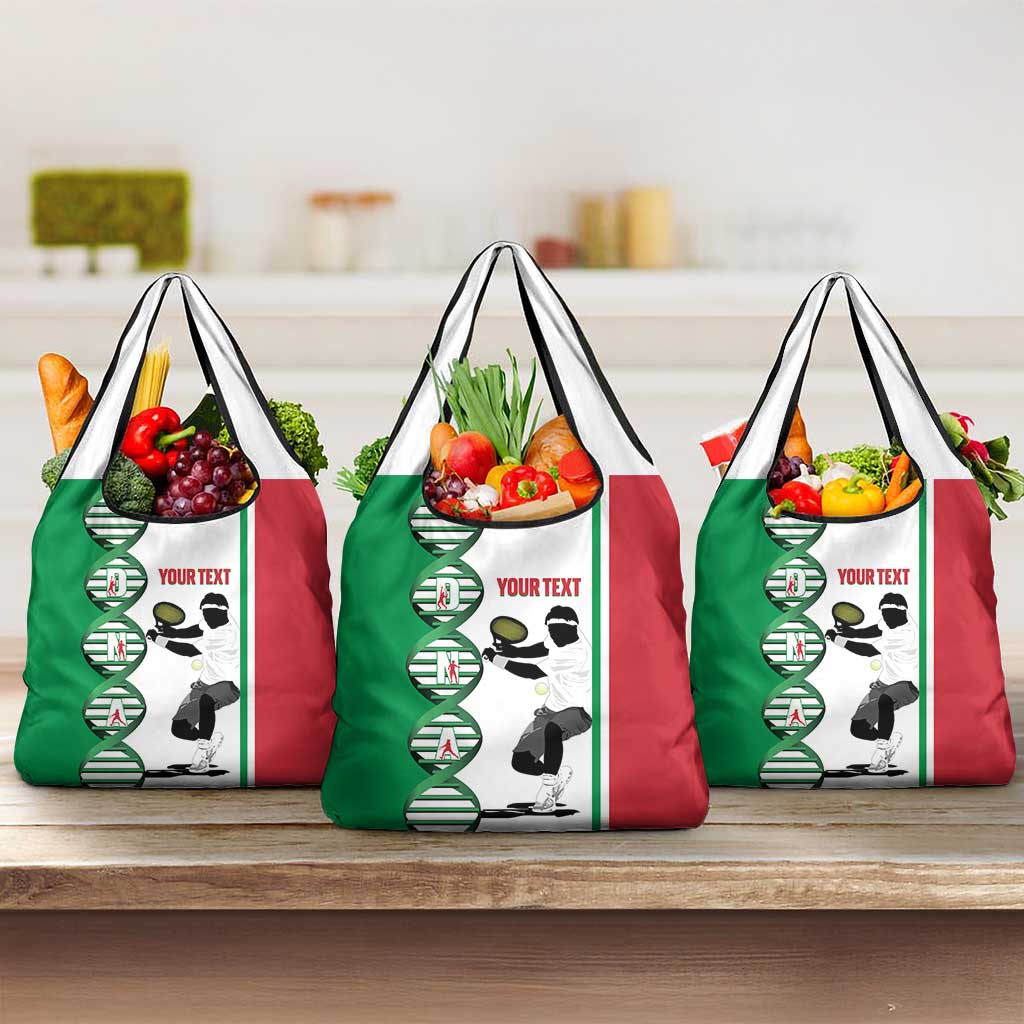 Personalised Italy Tennis Grocery Bag Its In My DNA - Wonder Print Shop