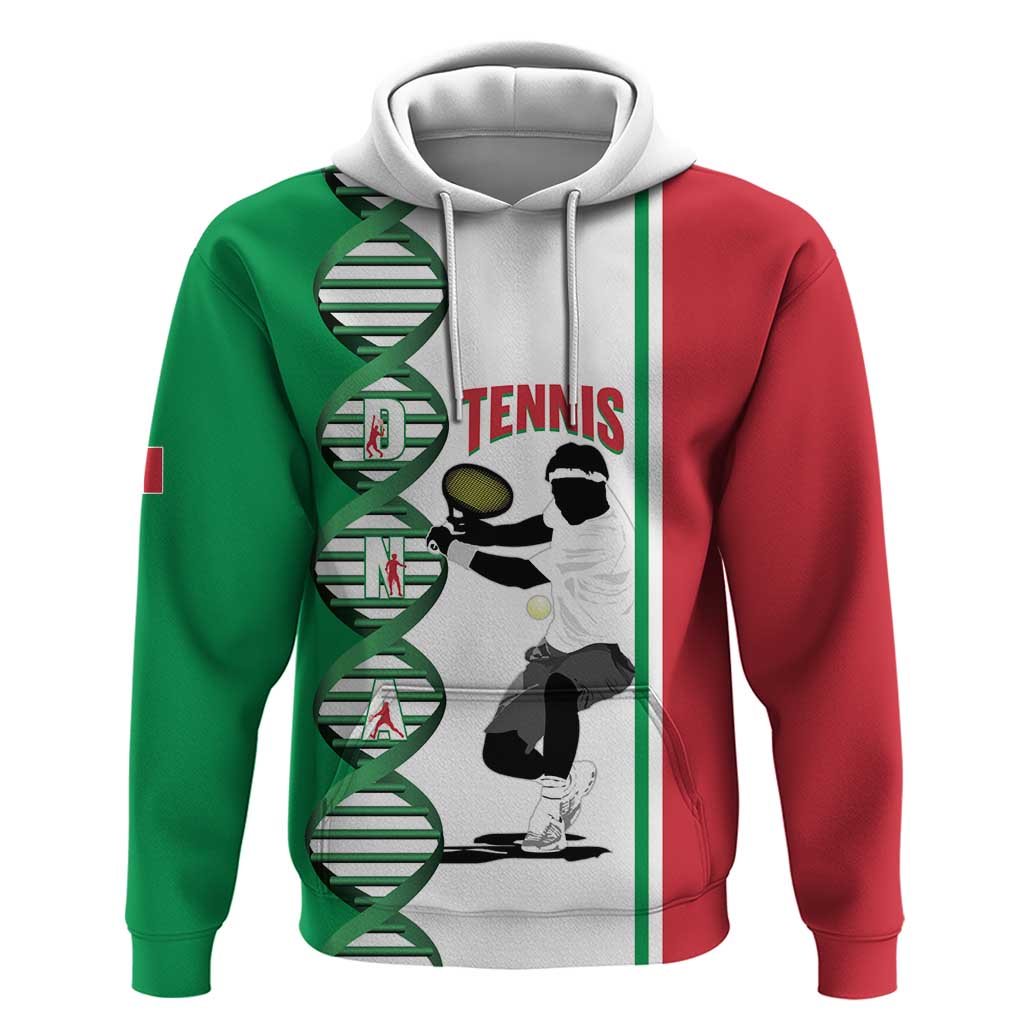 Personalised Italy Tennis Hoodie Its In My DNA - Wonder Print Shop